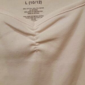 SO Junior L White Tank Top